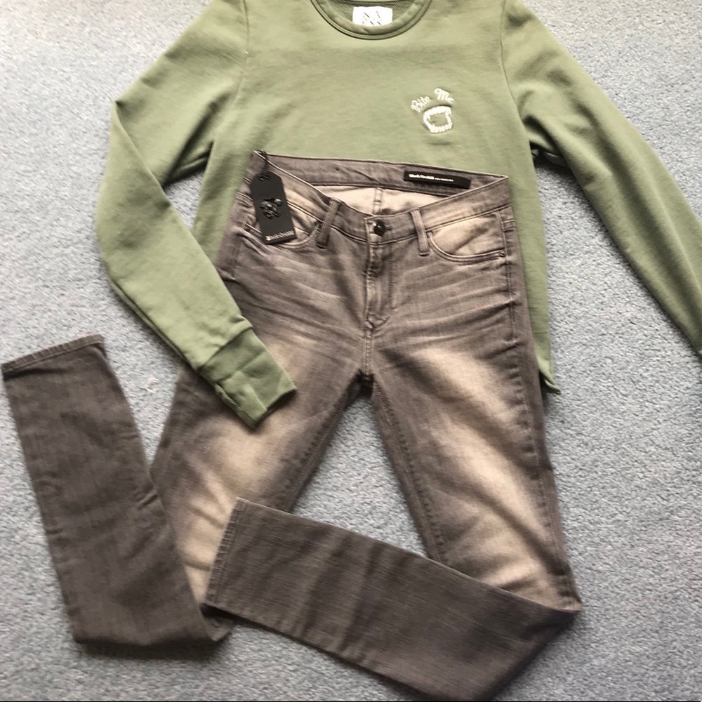 Black Orchid Grey Denim Jean NWT